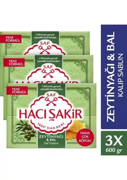 Hacı Şakir Zeytinyağı ve Bal İçeriğiyle Geleneksel Sabun Kalitesini Yansıtıyor