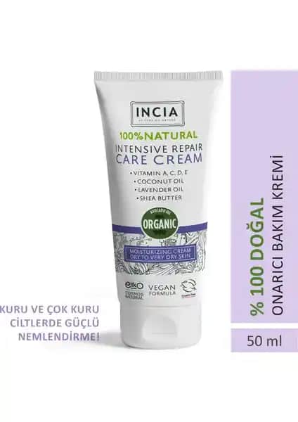 INCIA %100 Doğal Onarıcı Bakım Kremi: Doğanın Gücüyle Cilt Sağlığını Destekleyin