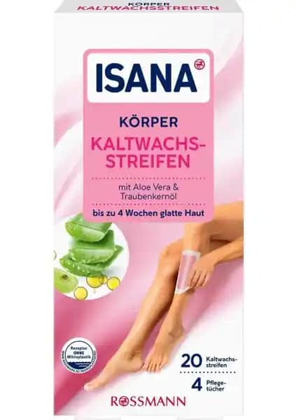 İsana Soğuk Ağda Bandı Aloe Vera ve Üzüm Çekirdeği Yağı ile Güvenli Epilasyon