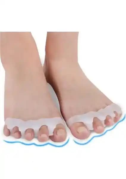 Jetfast Ayak 5 Parmak Ayırıcı Makaralı Silikon Gömlek ile Ayak Sağlığınızı Koruyun