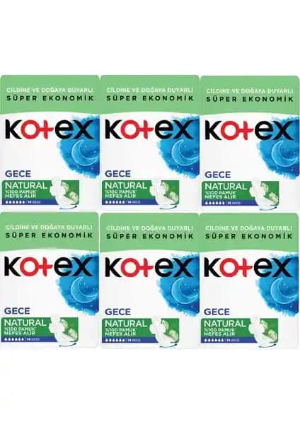 Kotex Natural Gece Hijyenik Pedleri: Doğal ve Güvenilir Konfor ve Güvenlik Sunar