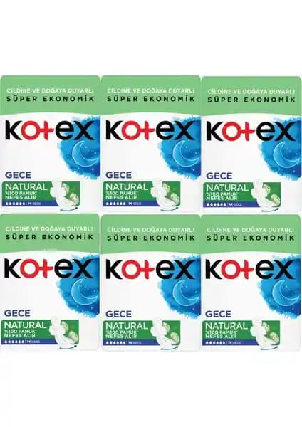 Kotex Natural Gece Hijyenik Pedleri: Doğal ve Güvenilir Konfor ve Güvenlik Sunar