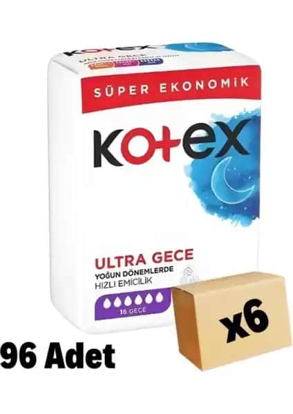 Kotex Ultra Quadro Süper Eko Gece Pedleri: Yüksek Emicilik ve Güvenilirlik Sağlayan Ürün