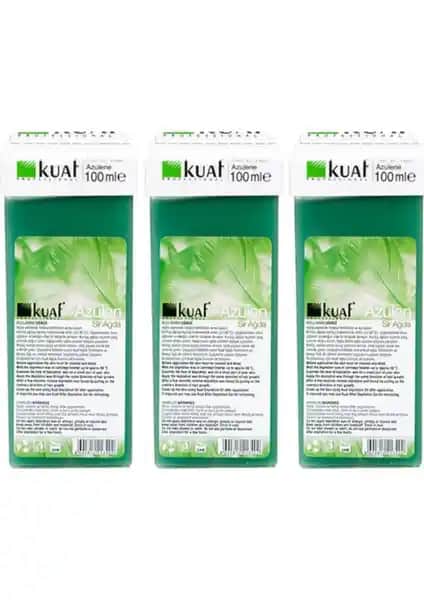 Kuaf Kartuş Ağda 3'lü Set Azulen Hassas Ciltler İçin Güvenilir ve Etkili