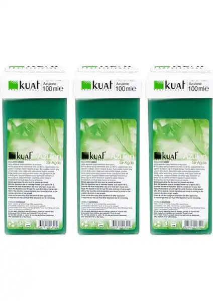 Kuaf Kartuş Ağda 3'lü Set Azulen Hassas Ciltler İçin Güvenilir ve Etkili