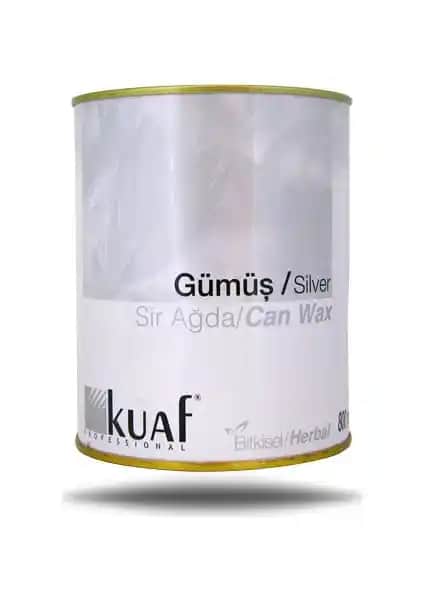 Kuaf Konserve Sir Ağda Gümüş Silver 800 ml Doğal ve Hassas Ciltlere Uygun Ağda Deneyimi