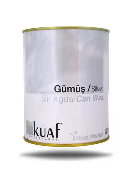 Kuaf Konserve Sir Ağda Gümüş Silver 800 ml Doğal ve Hassas Ciltlere Uygun Ağda Deneyimi