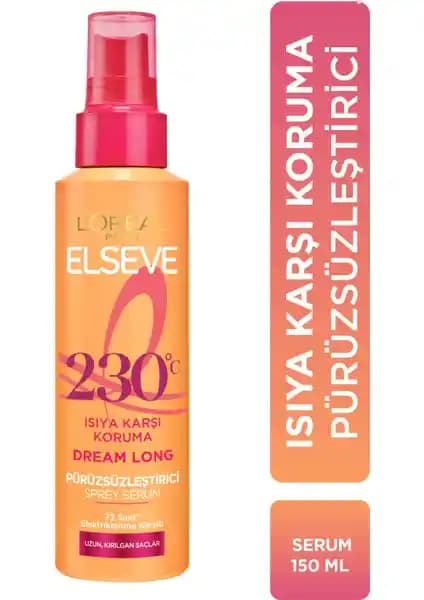 L'Oréal Elseve Dream Long Isıya Karşı Koruyucu ve Pürüzsüzleştirici Sprey Serum Özellikleri ve Kullanım Rehberi