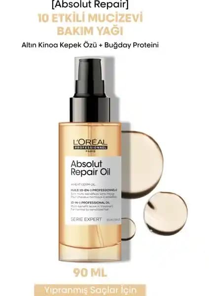 L'Oréal Professionnel Seri Expert Absolut Repair: Yıpranmış Saçlar İçin Güçlendirici Bakım Yağı