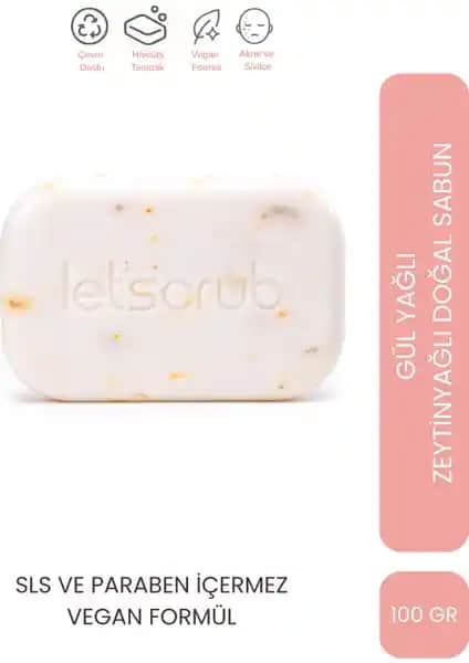 Let'scrub Zeytinyağlı Doğal Gül Yağı Sabunu: Cilt Sağlığı ve Güzelliği İçin Doğal Temizlik Seçeneği