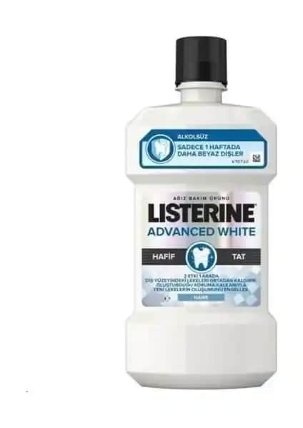Listerine Advanced White Hafif Tat Ağız Bakım Suyu: Güçlü ve Güvenilir Beyazlatıcı Ağız Gargarası