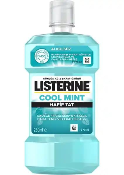 Listerine Cool Mint Alkolsüz Ağız Bakım Suyu ile Günlük Hijyen ve Ferahlık Sağlayın