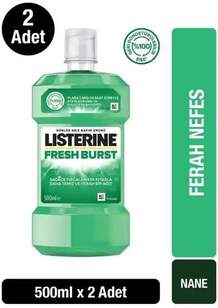 Listerine Fresh Burst Ağız Bakım Suyu: Ferahlatıcı ve Etkili Ağız Temizliği İçin Önerilen Ürün