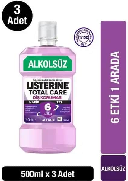 Listerine Total Care Hafif Tat Alkolsüz Ağız Bakım Suyu İncelemesi ve Kullanıcı Yorumları