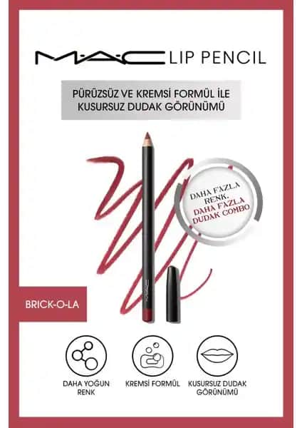 MAC Lip Pencil Dudak Kalemi ile Dudaklarınızı Şekillendirin ve Vurgulayın