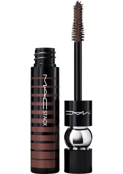 Mac Macstack Chestnut Kahverengi Maskara ile Doğal ve Hacimli Kirpikler Elde Edin