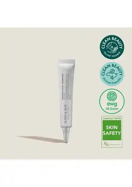 Mary & May Tranexamic Acid ve Glutatyon İçeren Göz Çevresi Kremi: Leke ve Renk Eşitsizliği Giderici Ürün