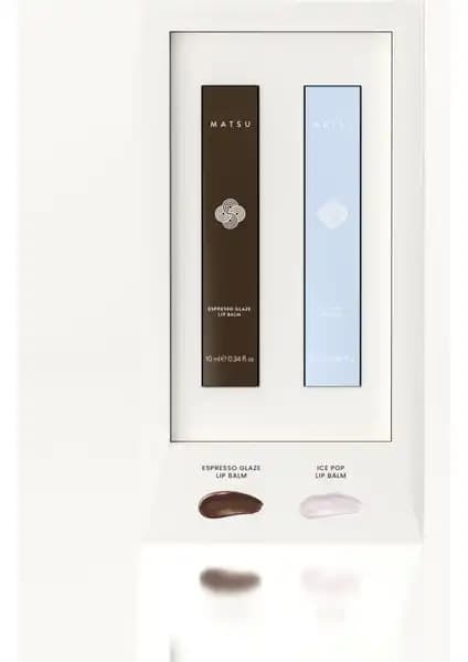 Matsu Expresso Glaze ve Ice Pop Dudak Bakım Seti: Nemlendirici ve Parlaklık Sağlayan Özel Hediye Kutusu