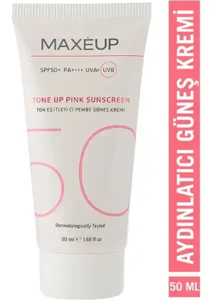 Maxeup Ton Eşitleyici Yüz Güneş Kremi SPF50+ ile Sağlıklı ve Parlak Cilt Bakımı