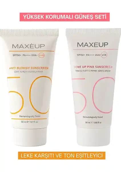 Maxeup Yüksek Koruma Sağlayan Leke Karşıtı ve Ton Eşitleyici Güneş Seti Ürün İncelemesi