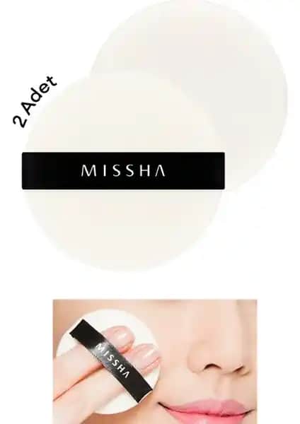 Missha Pudra Uygulaması İçin Yuvarlak Makyaj Süngeri - Yüksek Kalite ve Kolay Kullanım