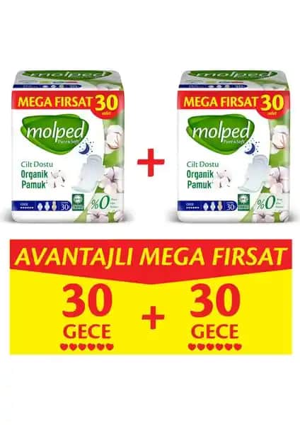 Molped Pure & Soft Gece Hijyenik Pedleri: Konfor ve Güvenlik İçin Sağlıklı Seçenek