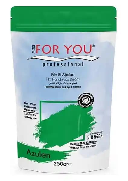 MORE FOR YOU Boncuk Ağda Azulen Yeşil 250 gr: Doğal ve Hassas Ciltlere Uygun Ağda Deneyimi