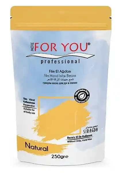 MORE FOR YOU Boncuk Ağda Natural Sarı 250 Gr - Doğal ve Etkili Tüy Alma Çözümü