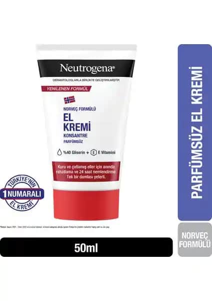 Neutrogena Norveç Formülü El Kremi: Yoğun Nemlendirme ve Hassas Ciltler İçin Güvenilir Bakım