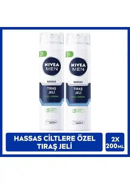 Nivea Men Hassas Ciltlere Özel Tıraş Jeli ile Konforlu ve Güvenilir Bakım