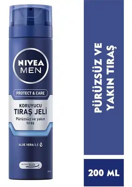 Nivea Men Protect&Care Tıraş Jeli: Hassas Ciltler İçin Nemlendirici ve Tahriş Önleyici Ürün