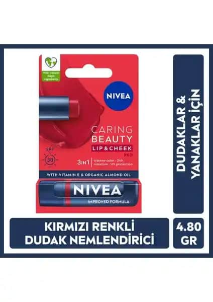 Nivea Renkli Dudak Bakım Kremi Güneş Koruyucu ve Nemlendirici Özelliklerle