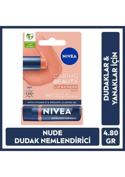Nivea Renkli Dudak Bakım Kremi: Nemlendirici ve SPF Korumasıyla Doğal Görünüm
