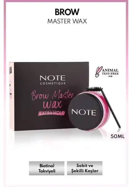 Note Cosmetics Brow Master Kaş Sabitleyici ve Şekillendirici ile Doğal ve Kalıcı Kaşlar