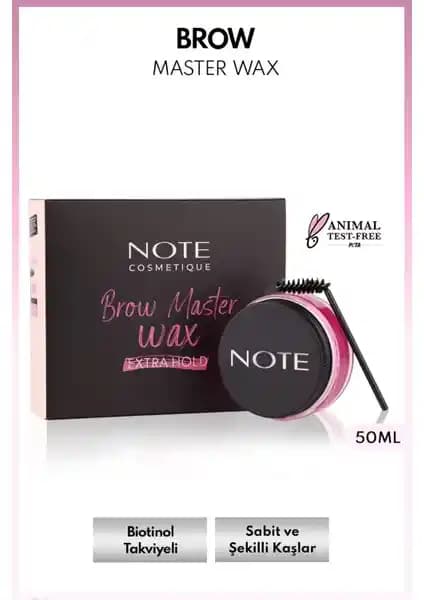 Note Cosmetics Brow Master Kaş Sabitleyici ve Şekillendirici ile Doğal ve Kalıcı Kaşlar