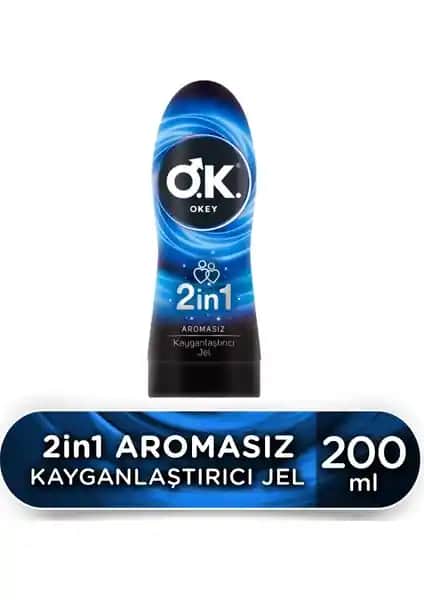 Okey 2in1 Aromasız Jel 200 ml: Güvenli ve Çok Amaçlı Kayganlaştırıcı