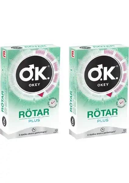 Okey Rötar Plus 10'lu Prezervatif Güvenlik ve Konfor Sunan Cinsel Sağlık Ürünü