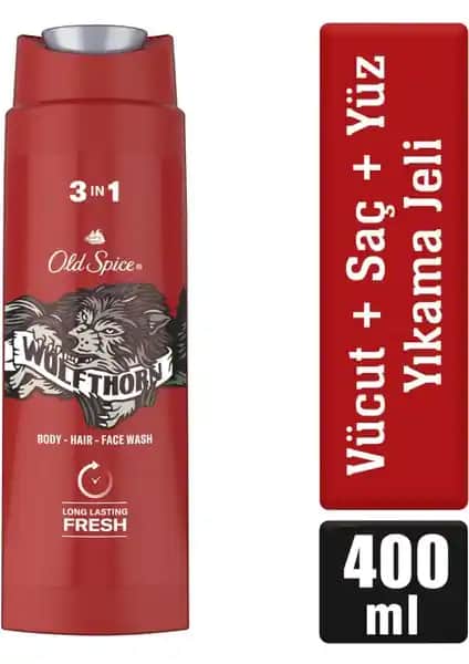 Old Spice Wolfthorn Erkekler İçin Çok Yönlü Temizlik ve Ferahlık Sağlayan Ürün