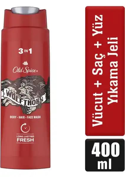 Old Spice Wolfthorn Erkekler İçin Çok Yönlü Temizlik ve Ferahlık Sağlayan Ürün