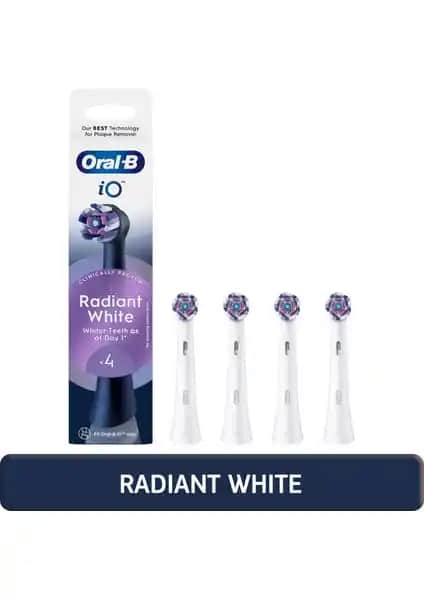 Oral-B iO Radiant White Yedek Fırça Başlıkları: Güçlü Temizlik ve Parlak Gülüş İçin