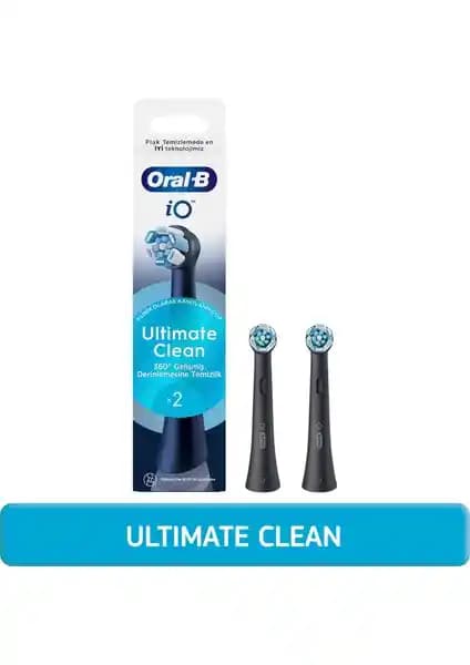 Oral-B iO Ultimate Clean Siyah Diş Fırçası Yedek Başlığı ile Üstün Temizlik ve Ağız Bakımı