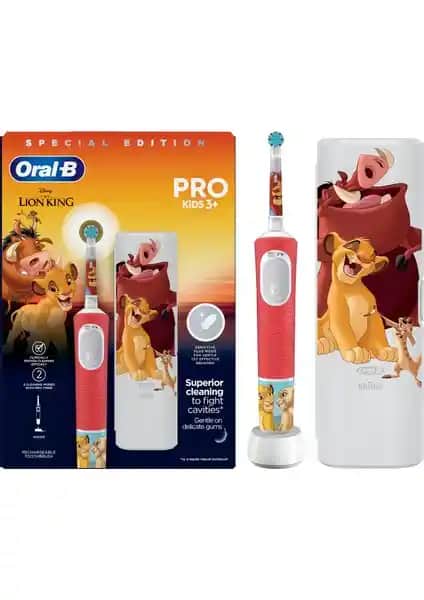 Oral-B Pro Kids The Lion King Şarjlı Diş Fırçası: Çocuklar İçin Güçlü ve Güvenli Temizlik