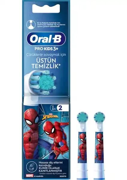 Oral-B Spiderman Yedek Başlıklar Çocuklar İçin Hassas ve Etkili Temizlik Sağlar