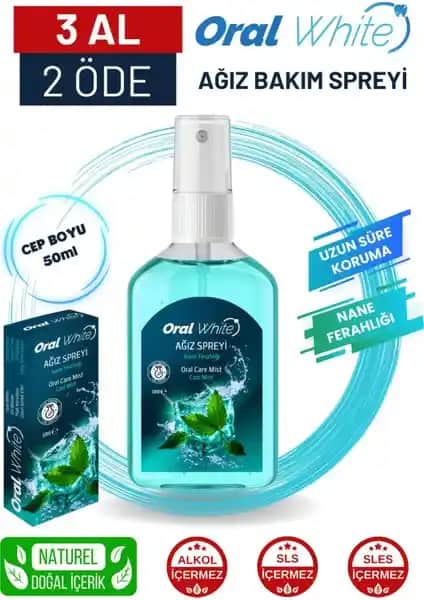 Oral White Cleaning Pro Ağız Kokusu Önleyici Sprey: Günlük Kullanım İçin Pratik ve Doğal Çözüm