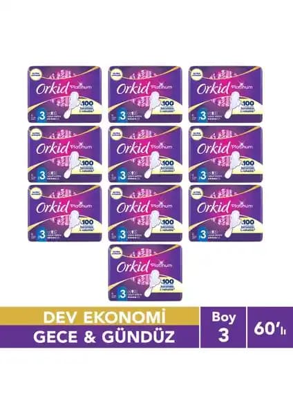 Orkid Platinum Hijyenik Ped Gündüz ve Gece Kullanımı İçin Güvenli ve Konforlu Çözüm
