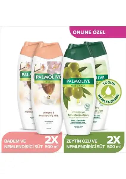 Palmolive Naturals Hassas Ciltler İçin Badem ve Zeytin Özlü Yoğun Nemlendirici Duş Jeli