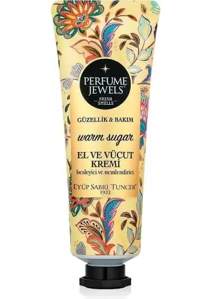 Perfume Jewels Warm Sugar El ve Vücut Kremi: Doğal İçeriklerle Güçlendirilmiş Nemlendirici