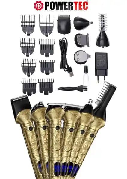 Powertec TR-1000 Çok Fonksiyonlu Profesyonel Erkek Bakım Cihazı 6in1 Tasarım ve Performans