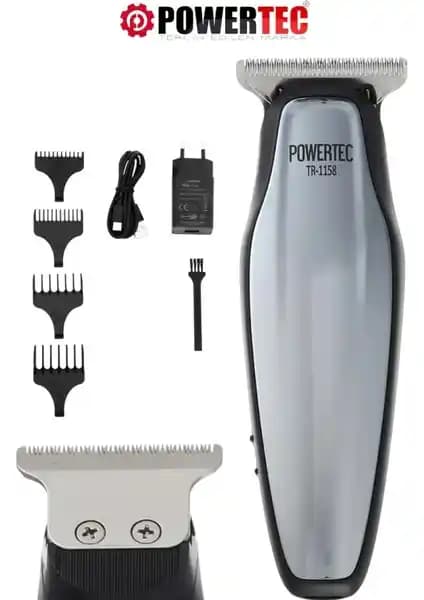 Powertec TR-1158 Saç ve Sakal Tıraş Makinesi Profesyonel Performans ve Kullanıcı Dostu Özellikler