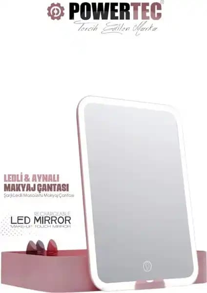 Powertec TR-130 Şarjlı LED'li Taşınabilir Makyaj Çantası ile Profesyonel Makyaj Deneyimi